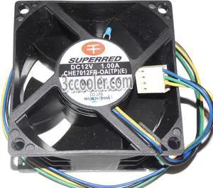 SUPERRED 7038 70*38mm CHE7012FB-OA (TP)(E) 12V 1.0A 4 Wires 4 Pins Case fan 7CM cpu cooler