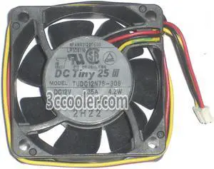 Servo 6025 60*25mm TUDC12N7S-306 NFANR0122CE00 12V 0.35A 4.2W 3 Wires 3 Pins Case fan 6CM server cpu cooler