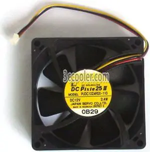Servo 8025 80*25mm PUDC12Z4RSX-110 12V 2.4W 3 Wires 3 Pins Case fan 8CM server cpu cooler