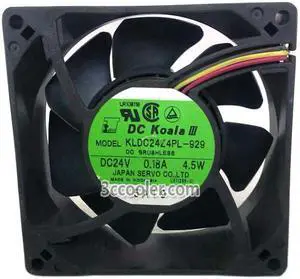 Servo 9032 90*32mm KLDC24Z4PL-929 24V 0.18A 4.5W 3 Wires Case fan 9CM inverter server cooler