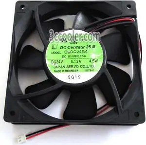 Servo 12025 120*25mm CUDC24B4 24V 0.23A 4.5W 2 Wires 2 Pins Case fan 12CM inverter server cooler