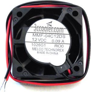 Melco 4015 40*15mm MMF-04C12DS RO0 ROO 12V 0.14A 2 Wires Case fan 4CM inverter ABB fanuc server cooler