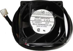 Melco 6025 60*25mm MMF-06D24DS A17 24V 0.1A 2 Wires 2 Pins Case fan 6CM inverter ABB fanuc server cooler Melco 6025 60*25mm MMF-06D24DS A17 24V 0.1A 2 Wires 2 Pins Case fan 6CM inverter ABB fanuc server cooler