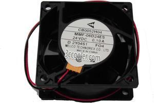 Original Melco 6CM 60*25mm MMF-06D24ES FO4 CB00524H04 24V 0.1A 2 Wires 2 Pins Inverter Fan for YASKAWA PLC ABB