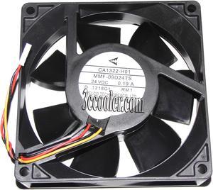 Original Melco 9CM 90*25mm MMF-09D24TS RM1 24V 0.2A CA1322-H01 3 Wires 3 Pins inverter Fan for PLC ABB device