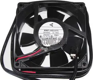Original Melco 9CM 90*25mm MMF-09D24TS RN3 24V 0.19A 2 Wires 2 Pins inverter Fan for PLC ABB Yaskawa device