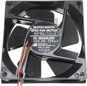 MATSUSHITA 8CM 80*25mm SF80 ASF82171014 12V 125mA 3 Wires Case Fan for Server inverter cpu