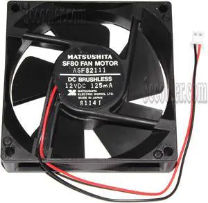 MATSUSHITA 8CM 80*25mm SF80 ASF82111 12V 125mA 2 Wires 2 Pins Case Fan for Server inverter cpu