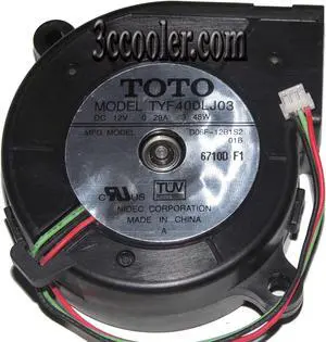TOTO 6CM 60*25mm TYF400LJ03 D06F-12B1S2 12V 0.29A 3 Wires 3 Pins Blower Case fan projector cooler TOTO 6CM 60*25mm TYF400LJ03 D06F-12B1S2 12V 0.29A 3 Wires 3 Pins Blower Case fan projector cooler