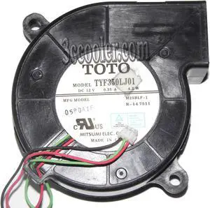 TOTO 7CM 70*25mm TYF350LJ01 M25BLF-1 12V 0.35A 4.2W 3Wire 3 Pins Blower Case fan projector cooler
