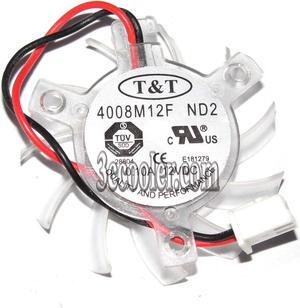 T&T 4CM 4008M12F ND2 12V 0.1A 2 Wires 2 Pins Frameless cooler vga fan graphics card fan