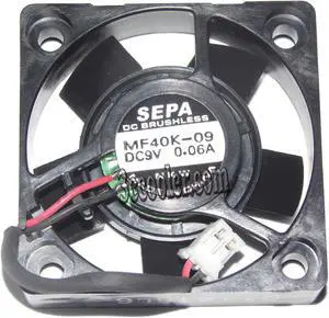 SEPA 40*10mm 4CM MF40K-09 9V 0.06A 2 Wires 2 Pins Micro Fan Switch router cooler