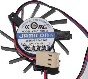 Jamicon KF0C10S1LM-R 12V 0.2A 3 wires 3 Pins frameless Vga fan video card cooler graphics cooler
