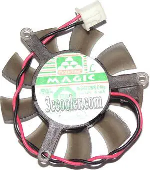 MAGIC MGA5012MR-O10 12V 0.1A 2 Wires 2 pins VGA cooling fan video card fan graphics Card cooler