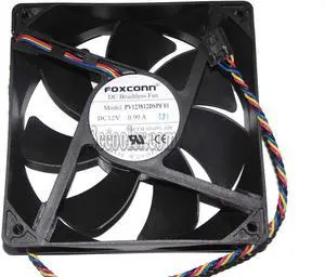10 pcs / packge Foxconn 12038 120*38mm PV123812DSPF 01 NN495 12V 0.9A 4 Wires PWM Case fan 12CM Dell server