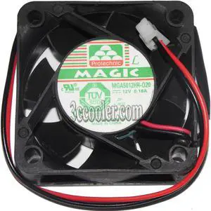 MAGIC 50*20mm 5cm MGA5012HR-O20 12V 0.18A 2 wires 2 pins case fan cpu cooler