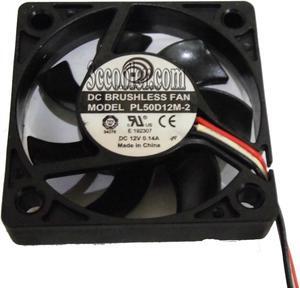 Power Logic 5cm 50*10mm PL50D12M-2 12V 0.14A 3 wires 3 pins case fan cpu cooler