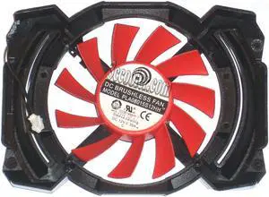 Power Logic PLA08015S12HH F186N-3BO 12V 0.35A 2 wires 2 pins black bracket vga fan graphics card cooler
