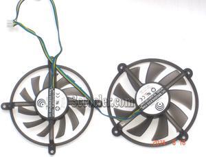 2 Pcs/set Cooling Fan of Power Logic PLA08015B12HH PLB07010D12M 4-Wires