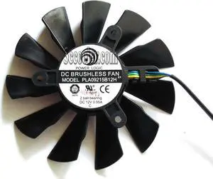 Original Power Logic PLA09215B12H 12V 0.55A 4 wires 4 pins MSI N560 570 580GTX HD6870 graphics card fan
