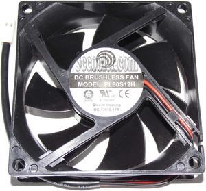 Power Logic 80*25mm PL80S12H 12V 0.17A 2 wires 2 pins 8cm case fan cpu cooler