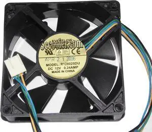 EVERFLOW 80*25mm 8CM R128025DU 12V 0.24A 4 wires 4 Pins Case Fan CPU cooler EVERFLOW 80*25mm 8CM R128025DU 12V 0.24A 4 wires 4 Pins Case Fan CPU cooler