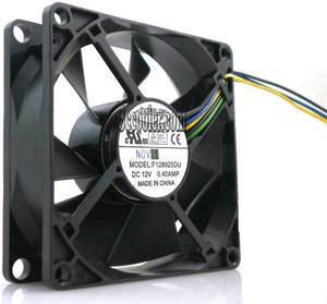 EVERFLOW 80*25mm 8CM F128025DU 12V 0.4A 4 wires 4 pins Case Fan cpu cooler
