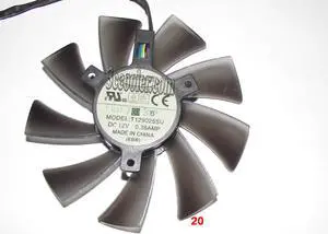 EVERFLOW T129025SU 12V 0.38A 4 wires 4 pins VGA fan graphics card cooler