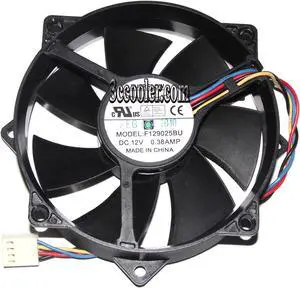New & Original EVERFLOW 9225 F129025BU 12V 0.38A 4 wires 4 pins cpu cooler with 8 mounting-holes