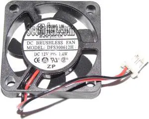 Young Lin 30*06mm 3CM DFS300612H 12V 1.4W 2 wires 2 pins micro fan switch / Hard disk cooler