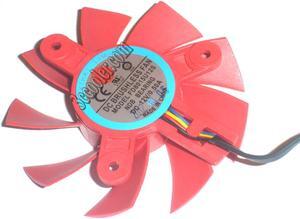 NTK FD8015U12S 12V 0.5A 4 wires 4 pins red frameless vga fan HD7750 HD7770 graphics card cooler