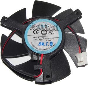 NTK FD5010U12S 12V 0.22A 2 wires 2 pins frameless vga fan graphics card cooler