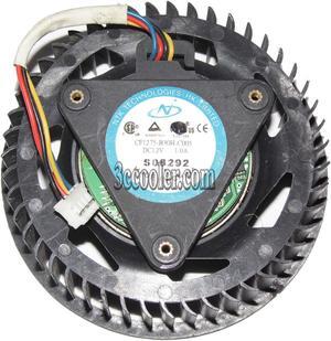 NTK CF1275-B30H-C005 12V 1.0A 4 wires 4 pins Fan for Sapphire ATI HIS HD4870X2 HD4870 HD6850 graphcis card