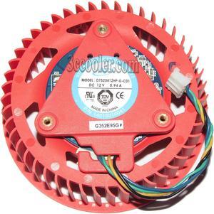 NTK D7525B12HP-0-C01 12V 0.94A Fan For HD5970 HD4870 HD5850 HD5870 HD4890 4Wire Graphic card