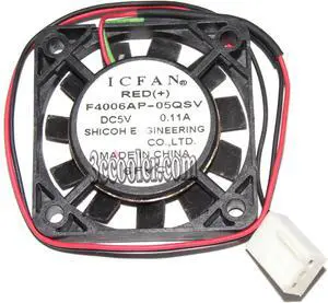 Shicoh ICFAN 4CM 40*06mm F4006AP-05QSV 5V 0.11A 2 wires 2 pins Case Fan switch / Inverter cooler