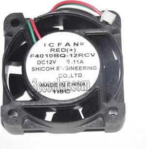 Shicoh ICFAN 40*10mm 4CM F4010BQ-12RCV 12V 0.11A 2 wires square cooling fan Switch/ inverter Cooler