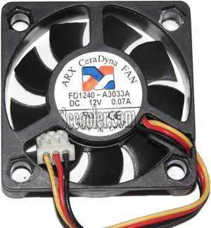 ARX 40*10mm 4cm FD1240-A3033A 12V 0.07A 3 wires 3 pins case fan cpu cooler