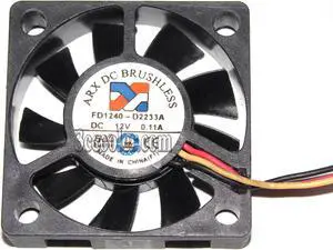 ARX 40*10mm 4cm FD1240-D2233A 12V 0.11A 3 wires 3 pins case fan switch cpu cooler