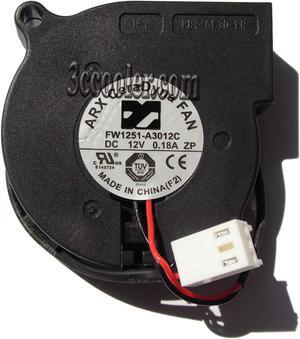 ARX FW1251-A3012C 12V 0.18A 2 wires 2 pins blower cpu server cooling fan