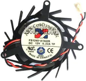 ARX 45mm FS1245-A1042B 12V 0.22A 2 wires 2 ping vga fan graphics card cooler