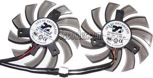 ARX FS1280-S2153A 2 pcs/group 12V 0.16A 2 wires fan and 3 wires fan for vga card graphics card
