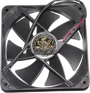 YateLoon 120*25mm D12SL-12 12V 0.3A 2 wires 2 pins 12CM Case fan power cooler
