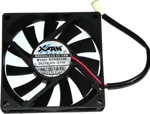 XFan 80*15mm 8CM RDH8015B 12V 0.17A 2 wires 2 pins Case fan cpu cooler