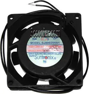 SANJUN 8025 SJ8025HA1 110V~120V 0.14/0.12A 2 Wires AC square Cooling fan