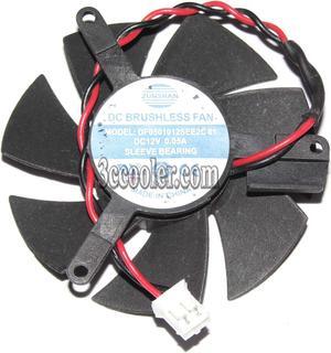 ZUNSHAN DF0501012SEE2C 01 12V 0.05A 2 wires 2 pins frameless vga fan graphics card cooler