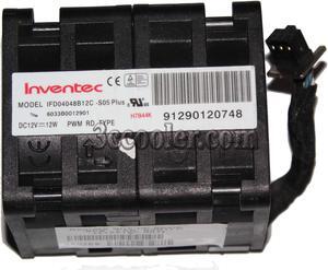 Inventec 40*48mm 4CM IFD04048B12C -S05 Plus 12V 12W HP P/N:412212-001 10 wires 6 Pin Server cooler fan