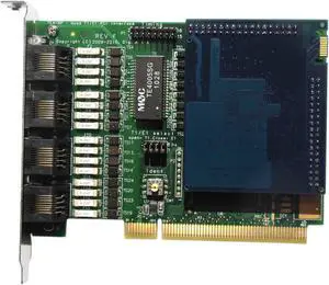 TE410 4 Ports 3.3V PCI ISDN BRI Digial voip card + hardware VPMOCT128 Echo Cancellation Module