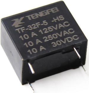 10 pcs normal open 4 pins DC5V 0.45w small electromagnetic relay TF-32F-5V-HS for 10A/125VAC 10A/250VAC 10A/30VDC contact load