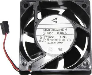 Original Melco 6CM 60*25mm MMF-06G24DH CN1 24V 0.06A 2 Wires 2 Pins Inverter fan for YASKAWA PLC ABB Original Melco 6CM 60*25mm MMF-06G24DH CN1 24V 0.06A 2 Wires 2 Pins Inverter fan for YASKAWA PLC ABB