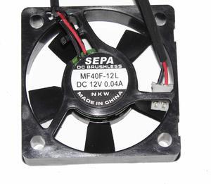 SEPA 4cm MF40F-12L Cooling fan with 12V 0.04A 2 Wires
